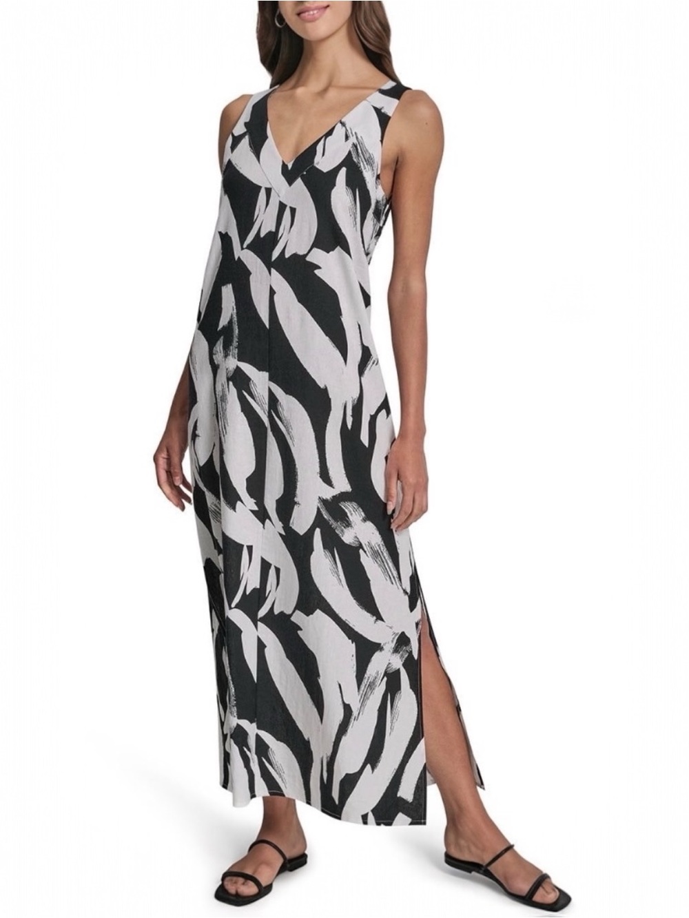 DKNY Linen Blend maxi dress  - nwt
